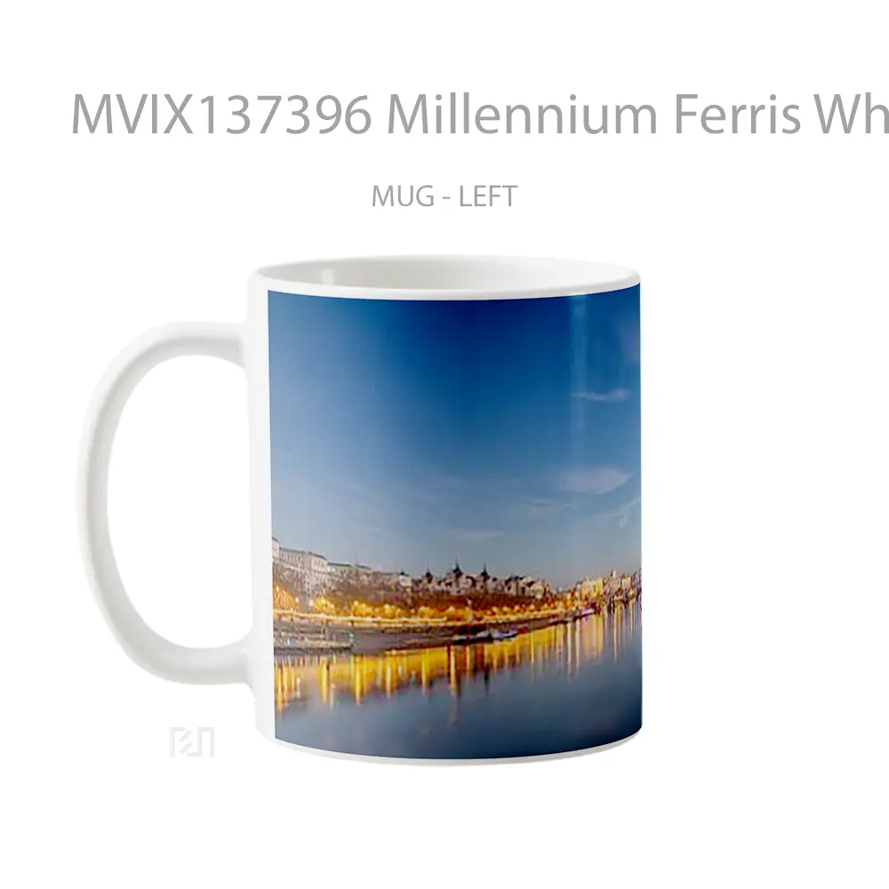 Mug Millennium Ferris Wheel Gelas Keramik Unik - All-side / Desain