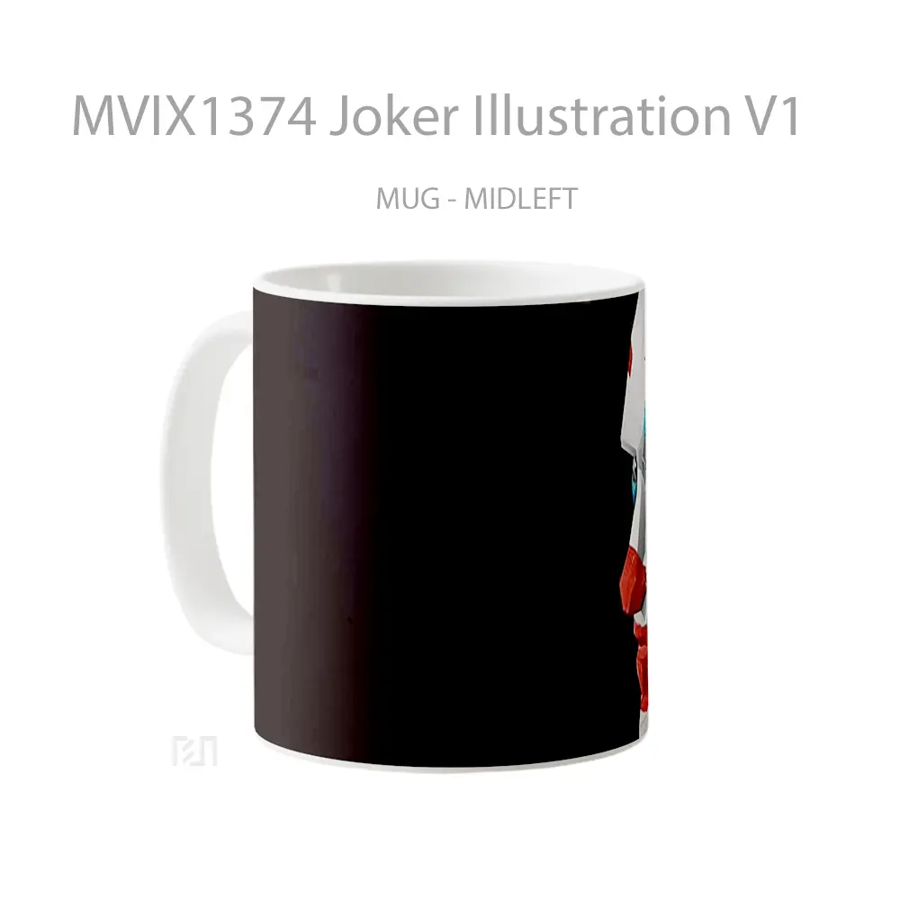 Mug Joker Illustration V1 Gelas Superhero - All-side / Desain