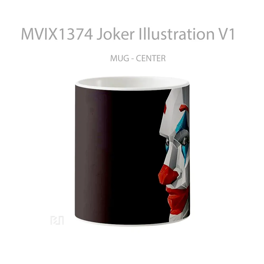 Mug Joker Illustration V1 Gelas Superhero