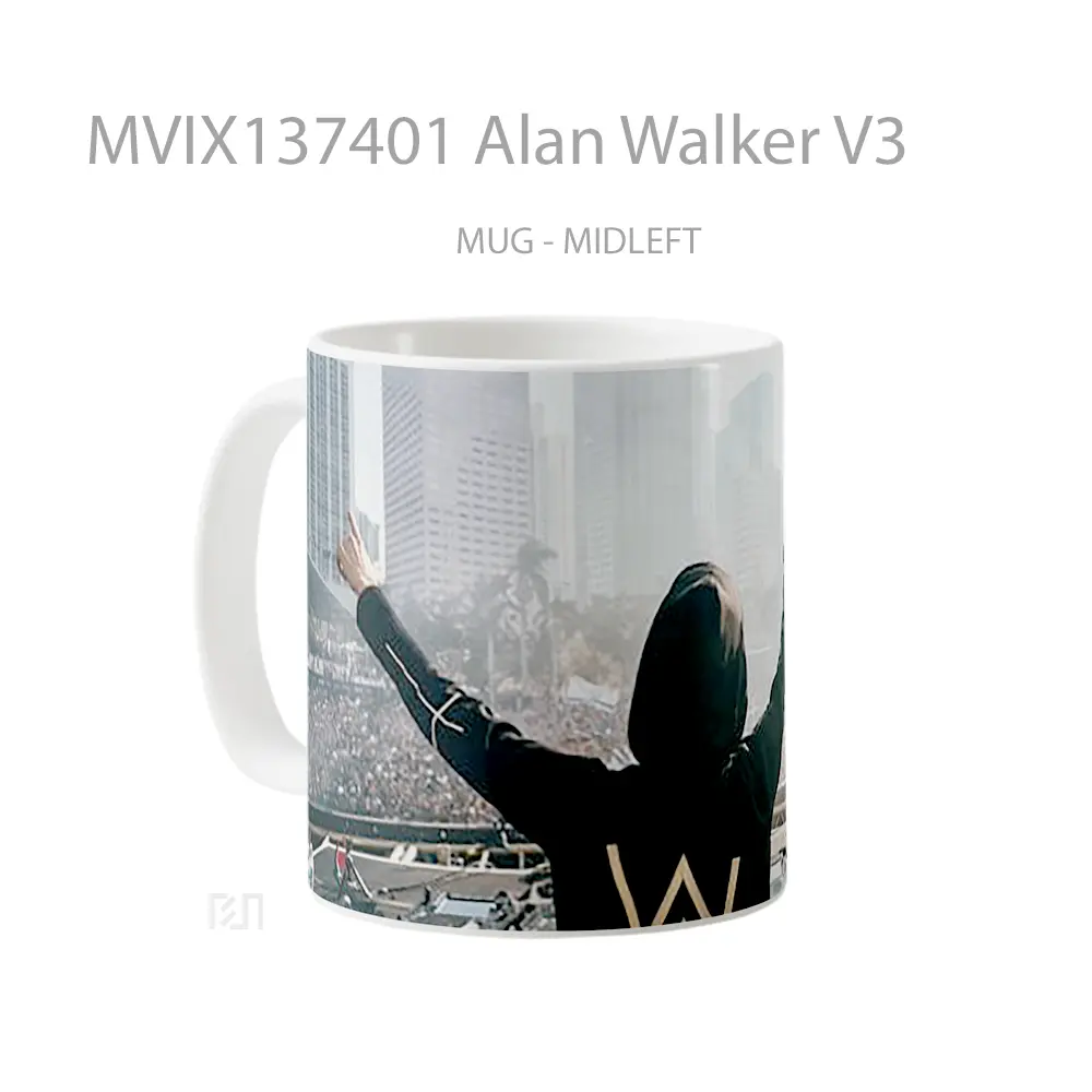 Mug Alan Walker V3 Gelas Keramik Unik - All-side / Desain