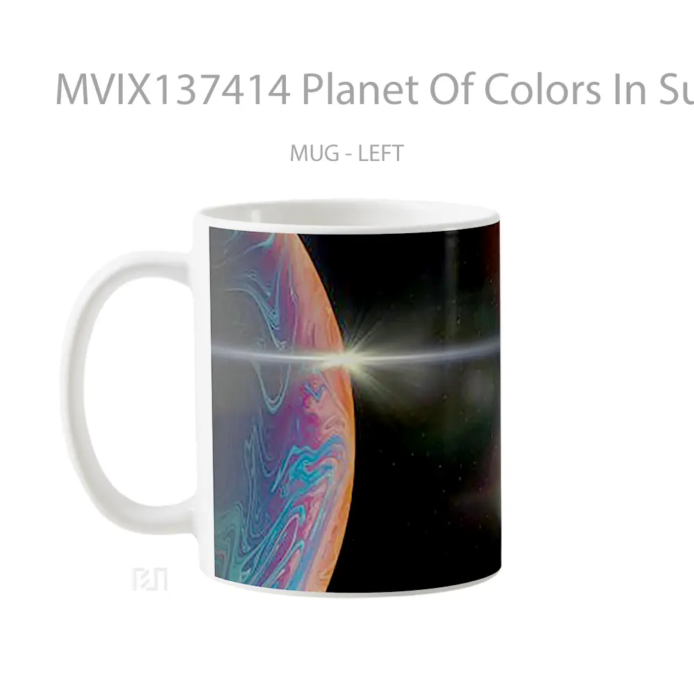 Mug Planet Of Colors In Sunlight Gelas Astronomi - All-side / Desain