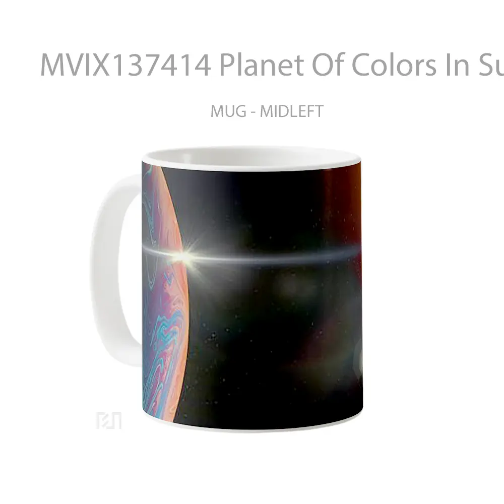 Mug Planet Of Colors In Sunlight Gelas Astronomi - All-side / Desain