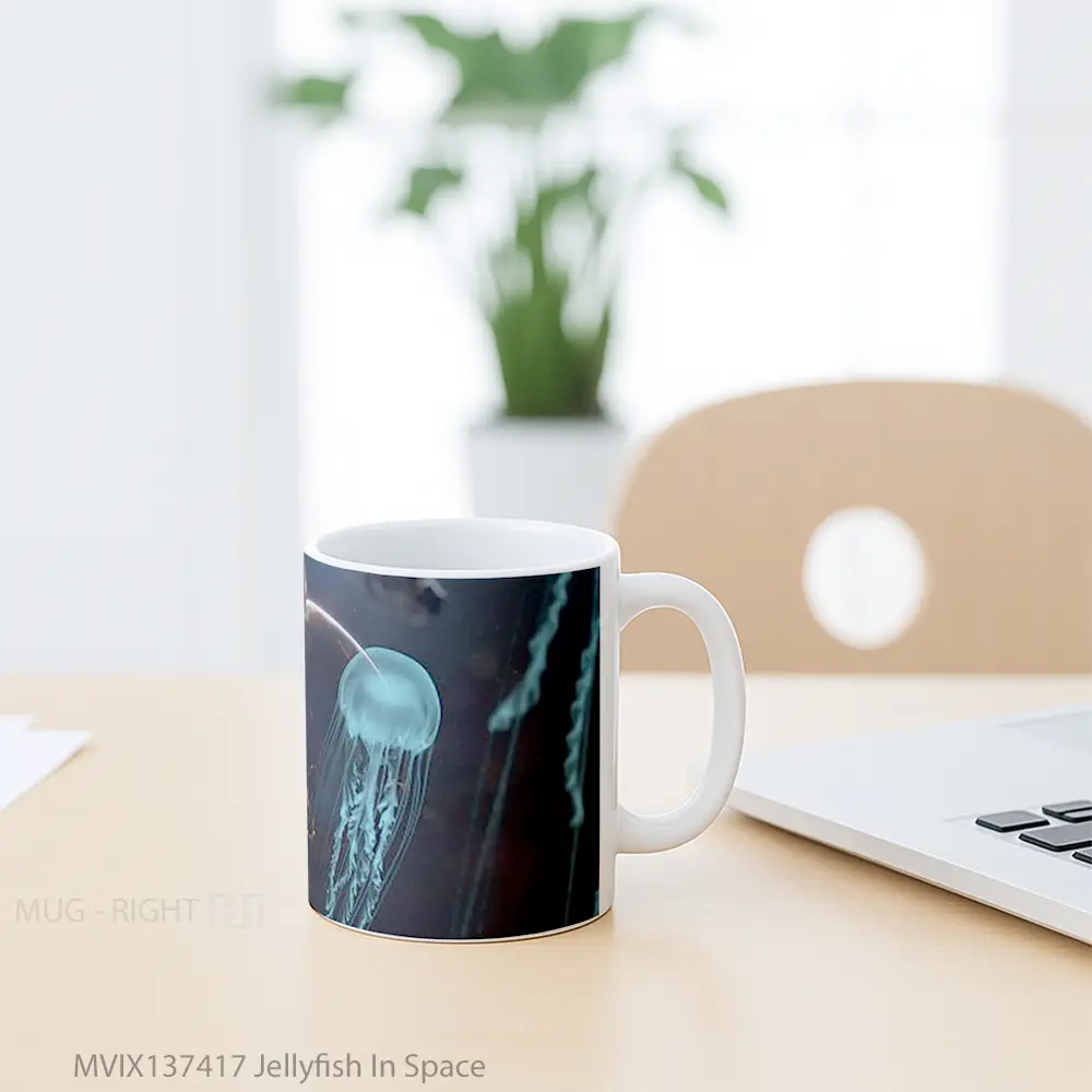 Mug Jellyfish In Space Gelas Astronomi - All-side / Desain