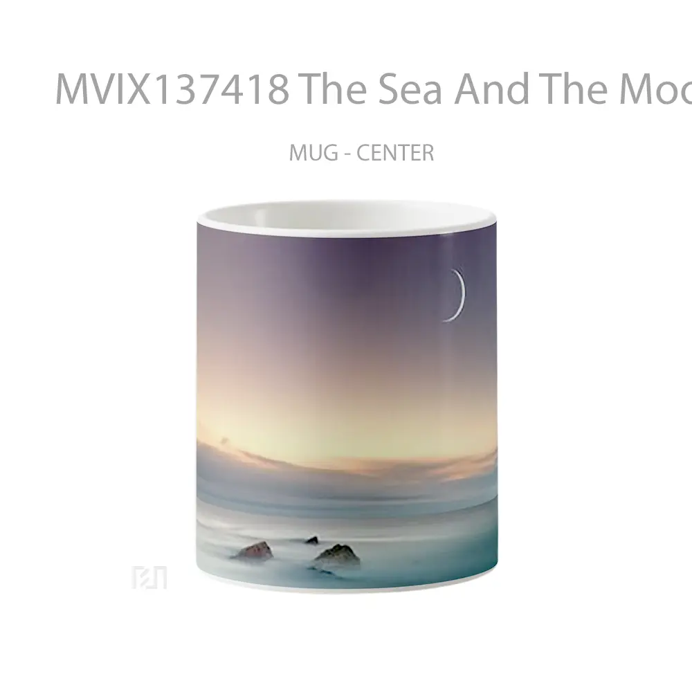 Mug The Sea And The Moon Gelas Pemandangan Alam