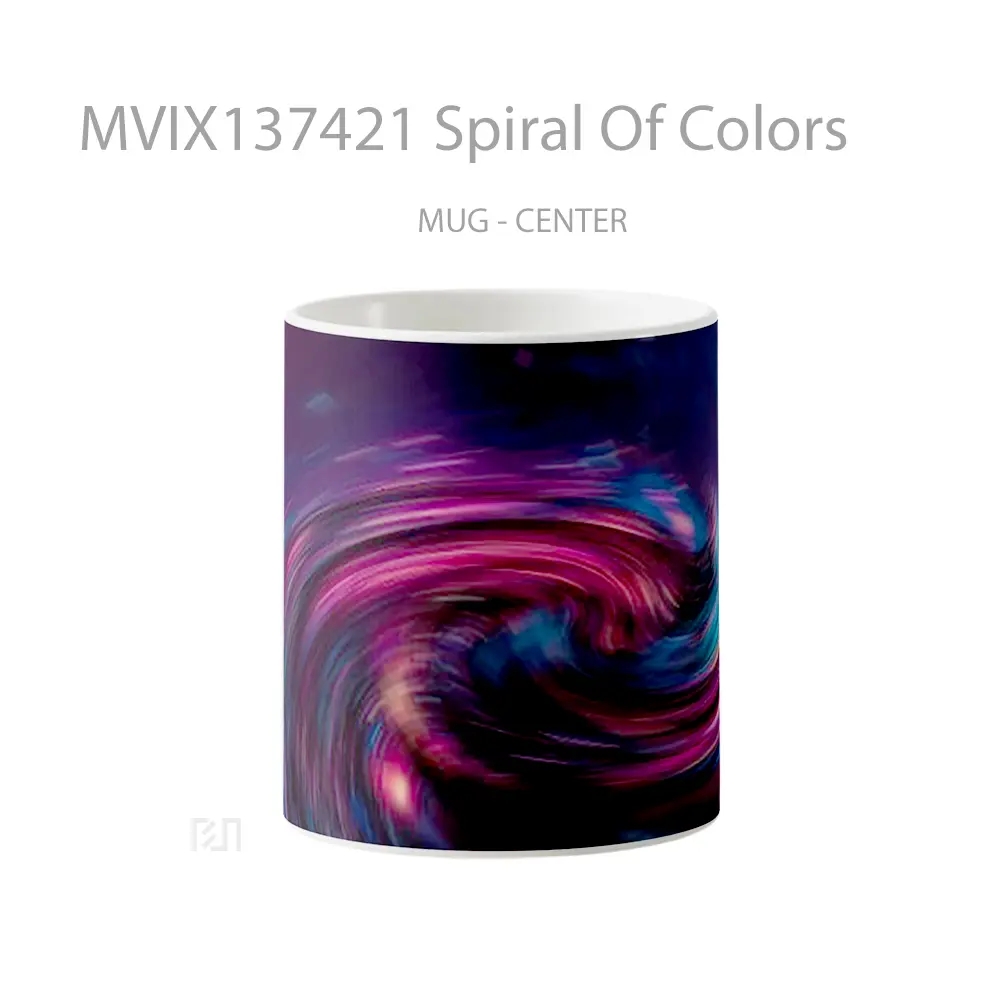 Mug Spiral Of Colors Gelas Keramik Unik