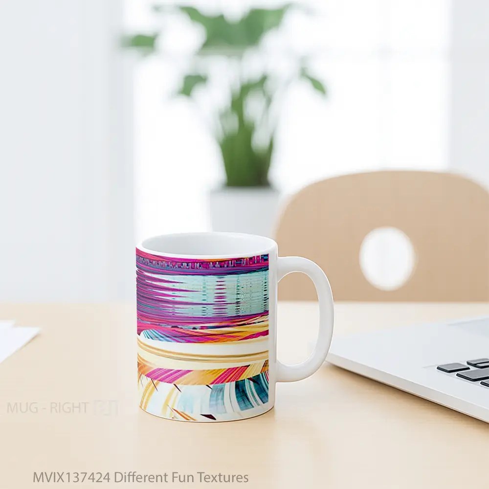 Mug Different Fun Textures Gelas Keramik Unik - All-side / Desain
