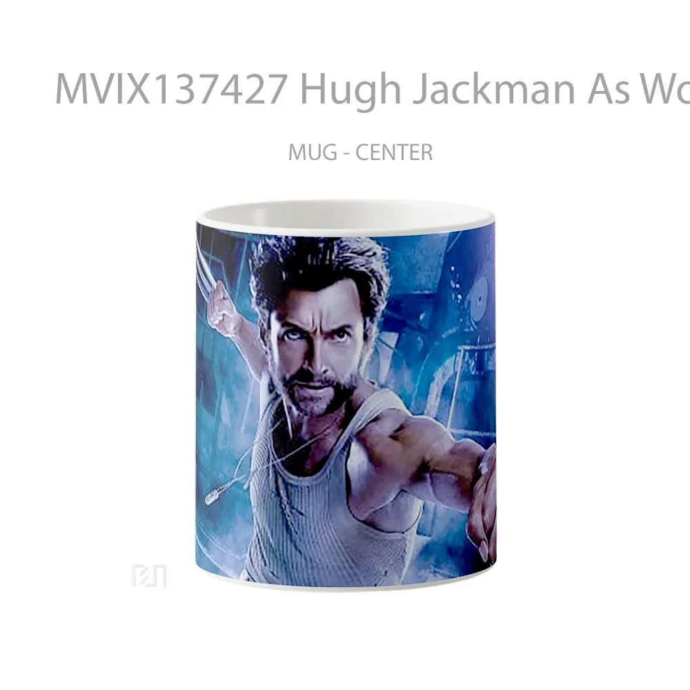 Mug Hugh Jackman As Wolverine Digital Art Gelas Superhero