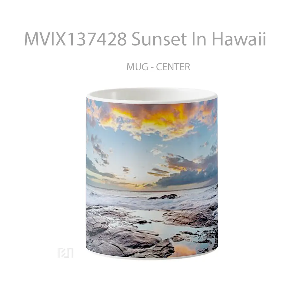Mug Sunset In Hawaii Gelas Pemandangan Alam