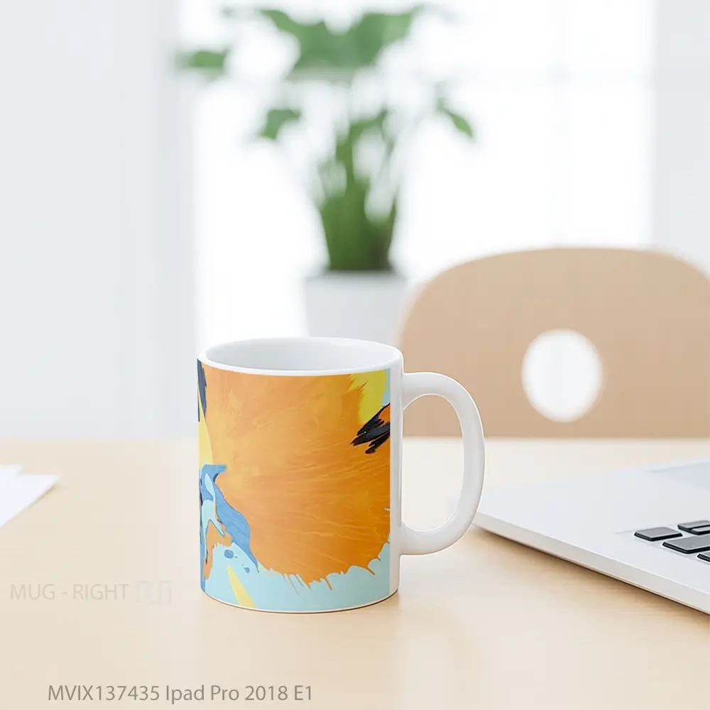 Mug Ipad Pro 2018 E1 Gelas Keramik Unik - All-side / Desain