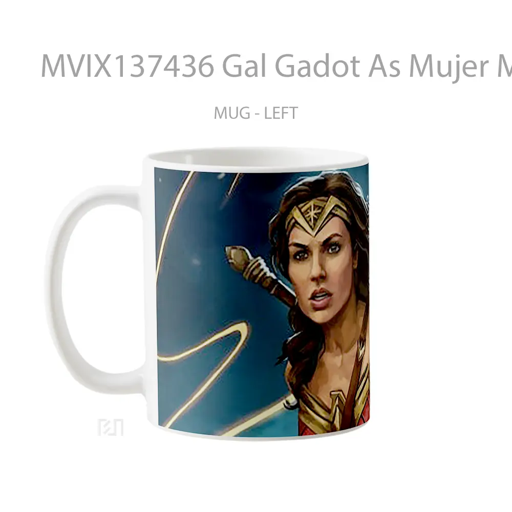 Mug Gal Gadot As Mujer Maravilla Fanart Gelas Selebriti - All-side / Desain
