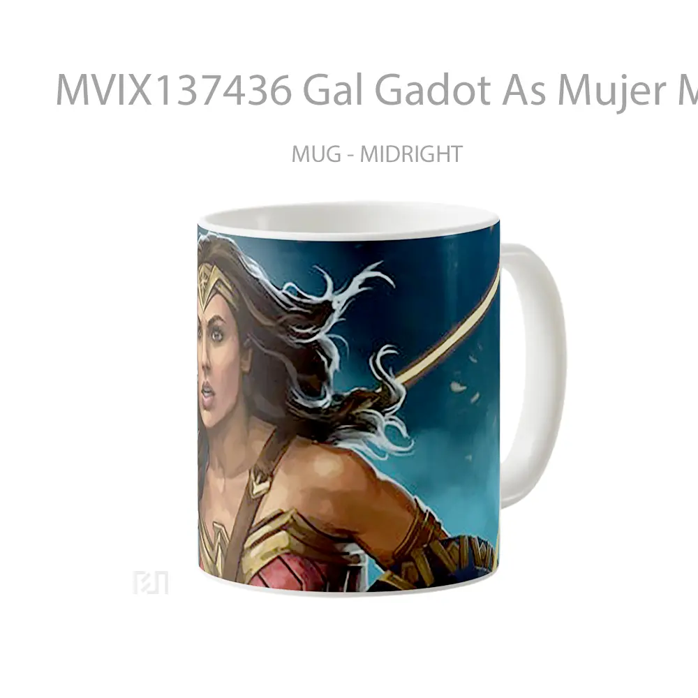 Mug Gal Gadot As Mujer Maravilla Fanart Gelas Selebriti - All-side / Desain