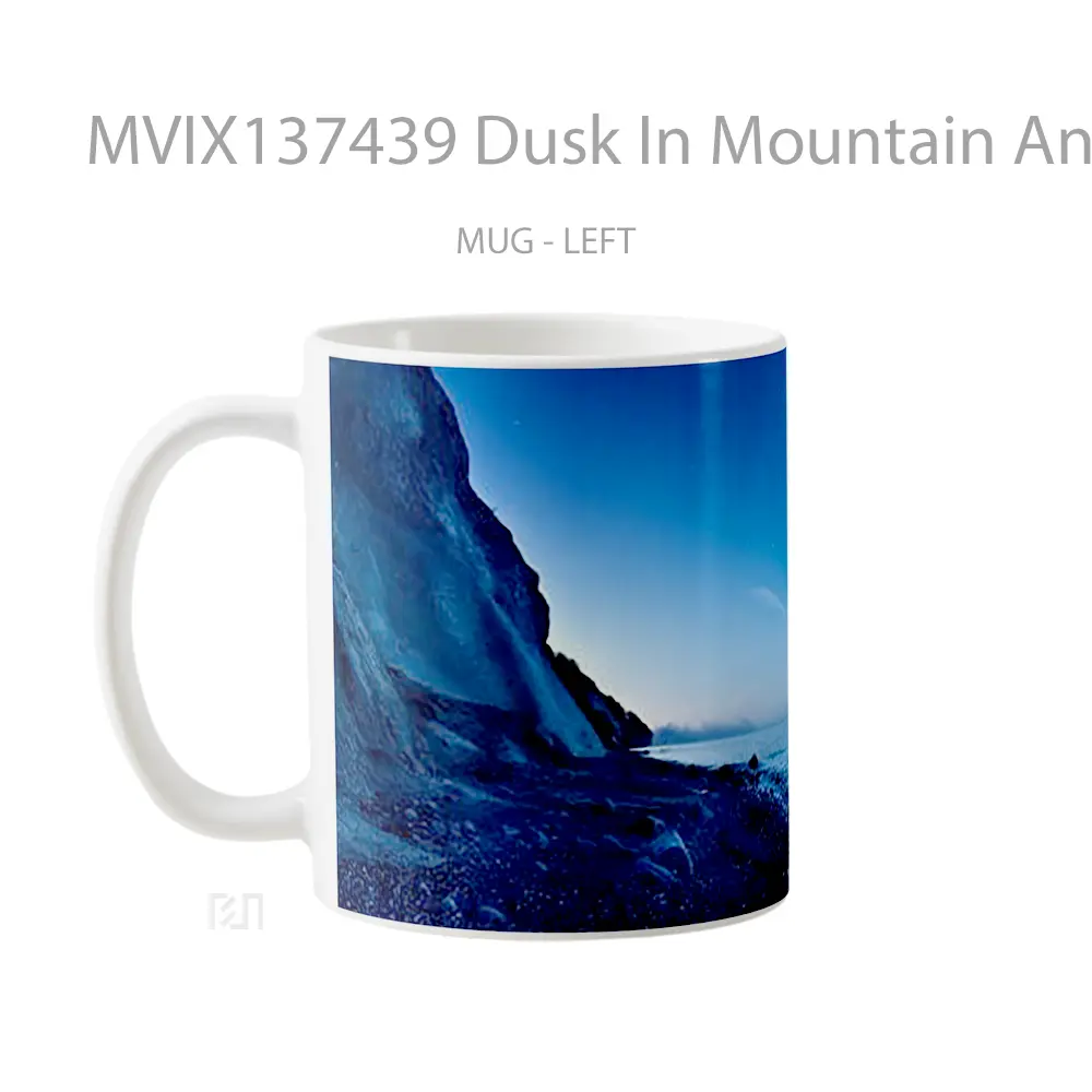 Mug Dusk In Mountain And Sea Gelas Pemandangan Alam - All-side / Desain