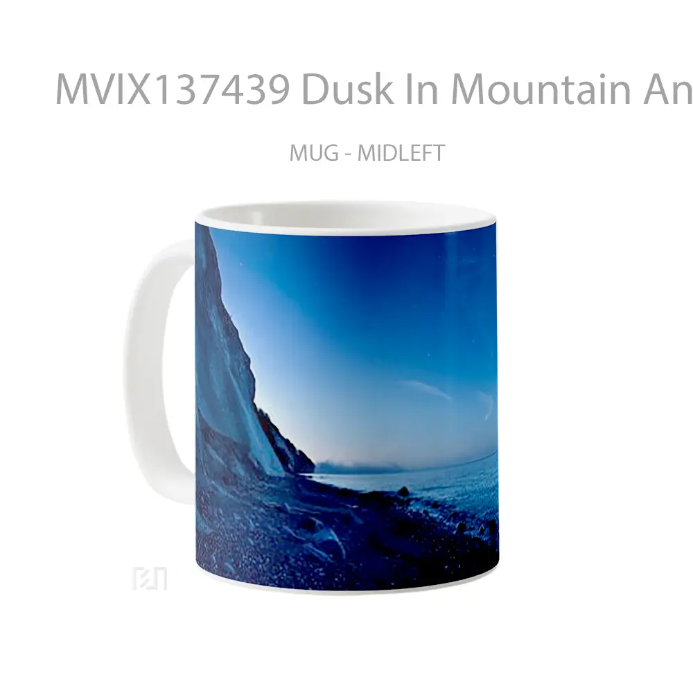 Mug Dusk In Mountain And Sea Gelas Pemandangan Alam - All-side / Desain