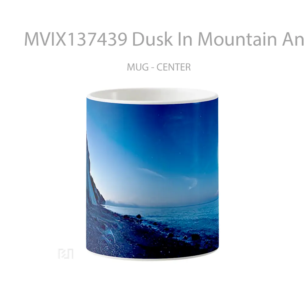 Mug Dusk In Mountain And Sea Gelas Pemandangan Alam