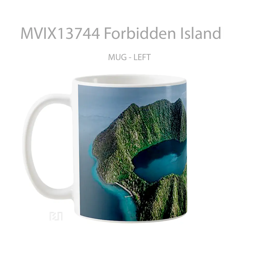 Mug Forbidden Island Gelas Pemandangan Alam - All-side / Desain