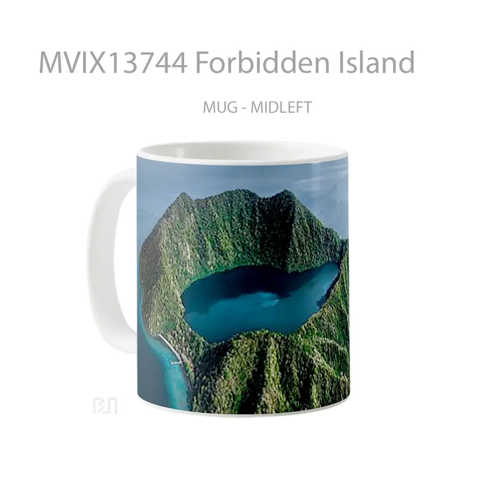 Mug Forbidden Island Gelas Pemandangan Alam - All-side / Desain