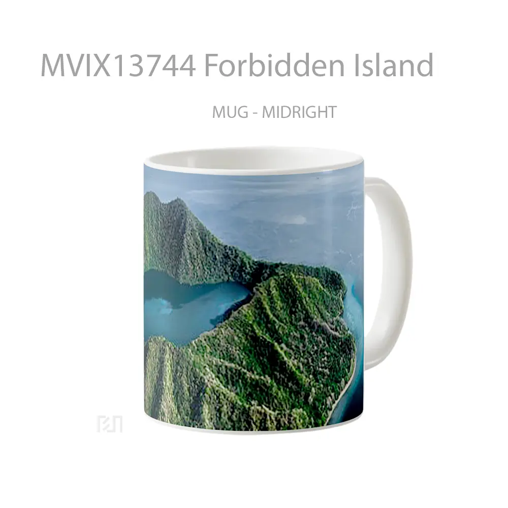 Mug Forbidden Island Gelas Pemandangan Alam - All-side / Desain