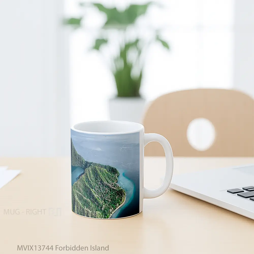 Mug Forbidden Island Gelas Pemandangan Alam - All-side / Desain