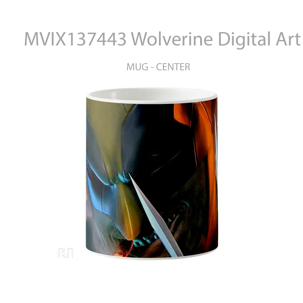 Mug Wolverine Digital Art Gelas Superhero