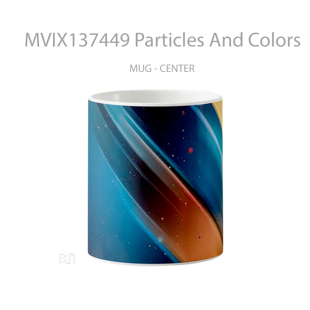 Mug Particles And Colors Gelas Keramik Unik