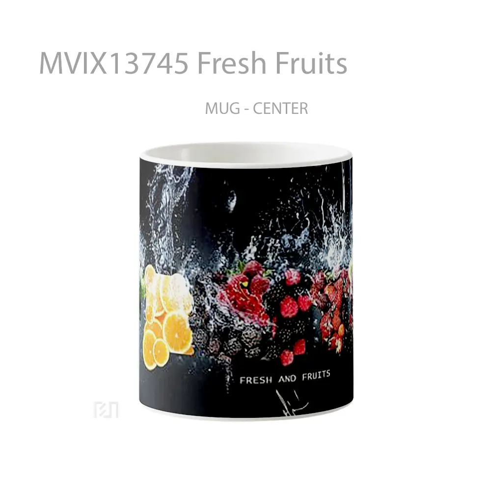 Mug Fresh Fruits Gelas Keramik Unik