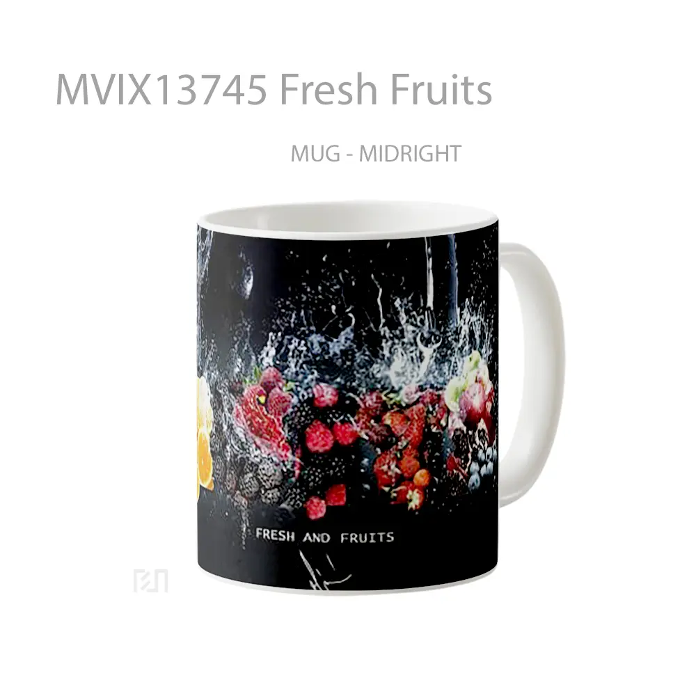 Mug Fresh Fruits Gelas Keramik Unik - All-side / Desain