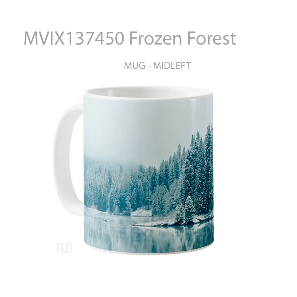 Mug Frozen Forest Gelas Pemandangan Alam - All-side / Desain