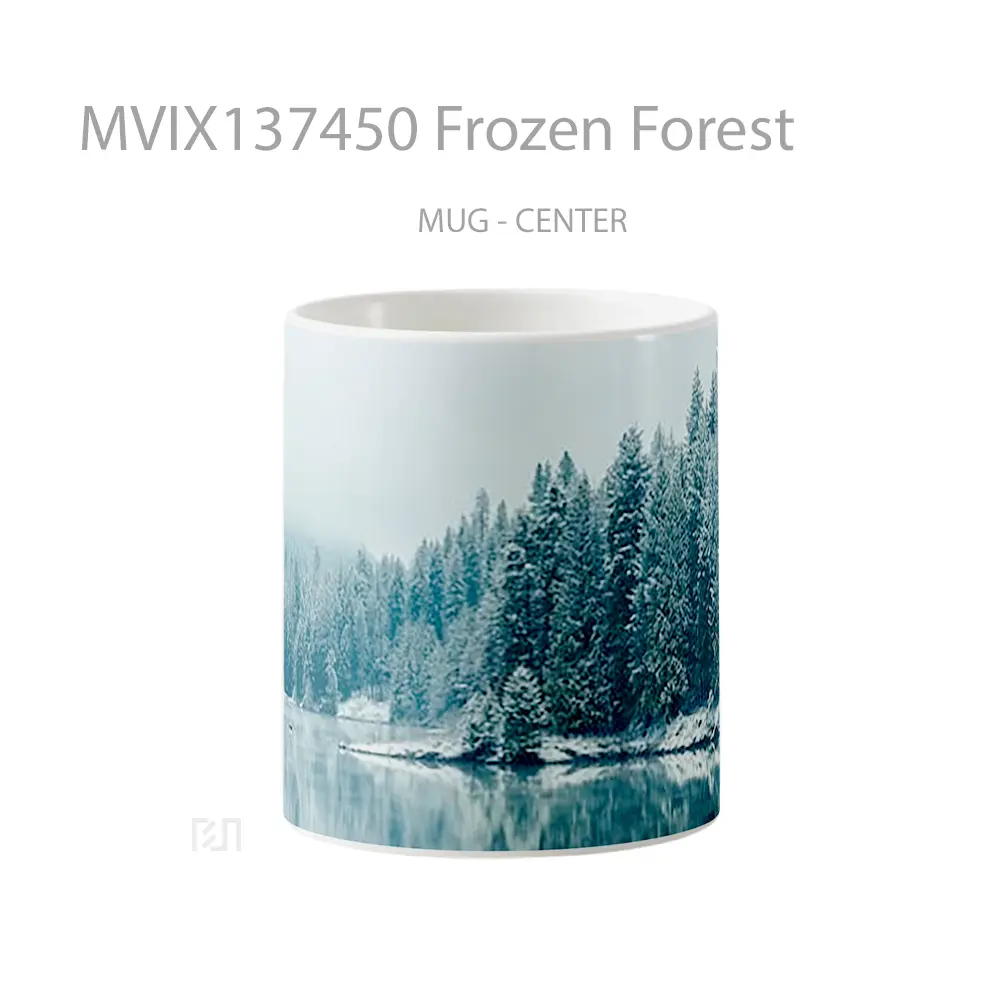 Mug Frozen Forest Gelas Pemandangan Alam