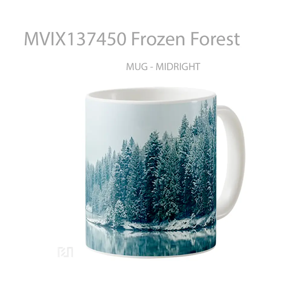 Mug Frozen Forest Gelas Pemandangan Alam - All-side / Desain