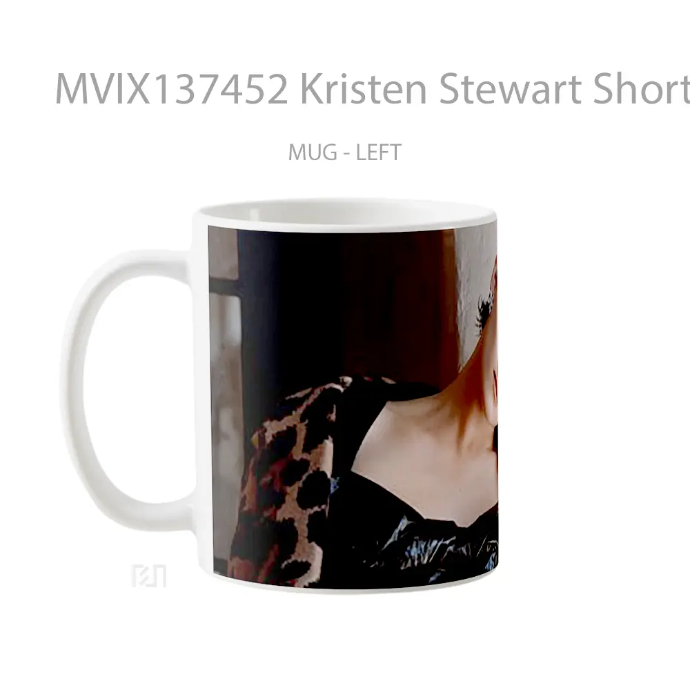 Mug Kristen Stewart Short Hair Gelas Selebriti - All-side / Desain