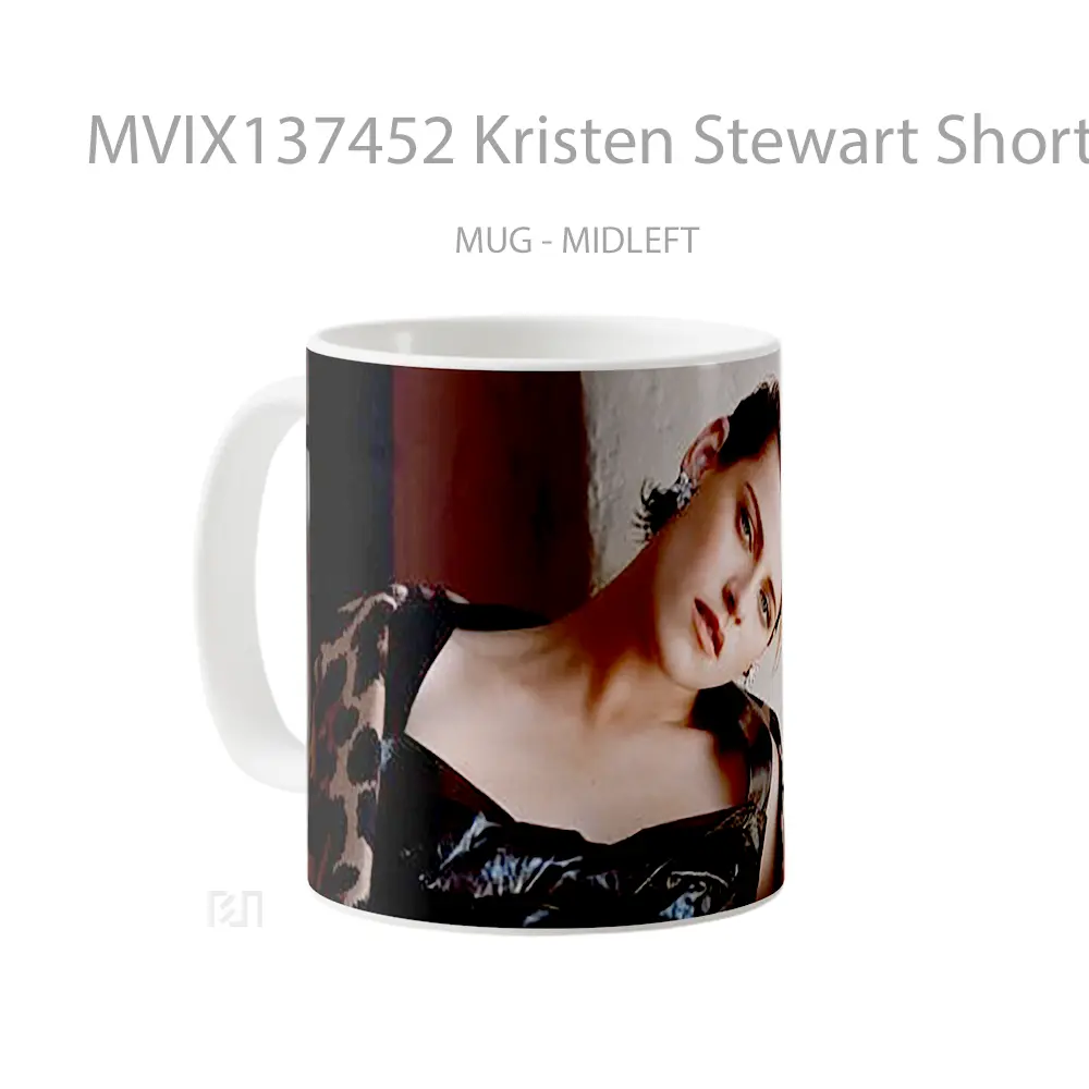 Mug Kristen Stewart Short Hair Gelas Selebriti - All-side / Desain