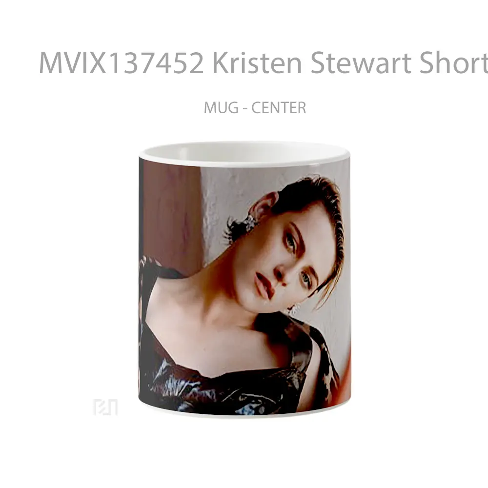 Mug Kristen Stewart Short Hair Gelas Selebriti