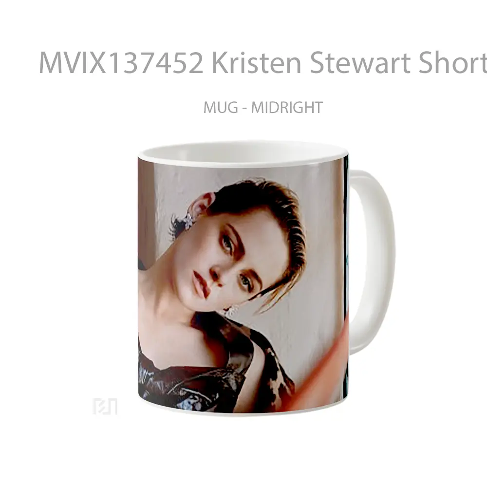 Mug Kristen Stewart Short Hair Gelas Selebriti - All-side / Desain