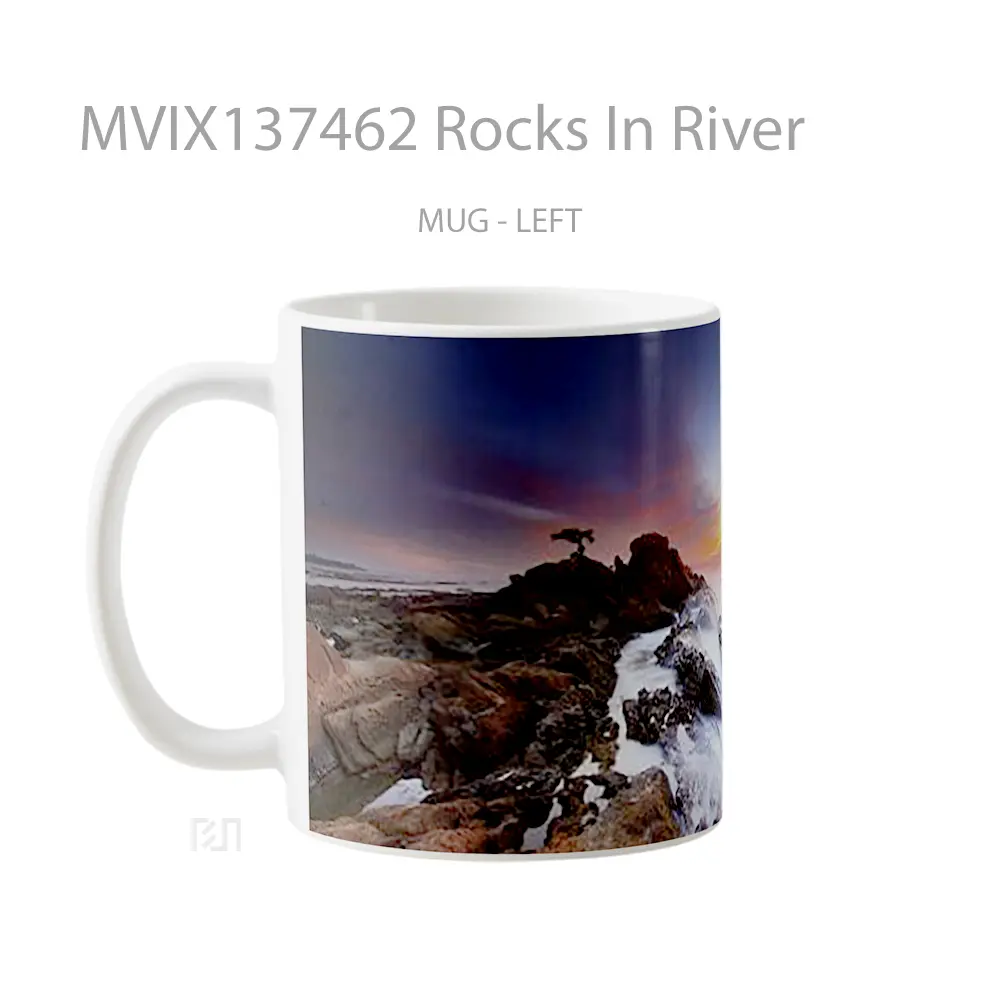 Mug Rocks In River Gelas Pemandangan Alam - All-side / Desain