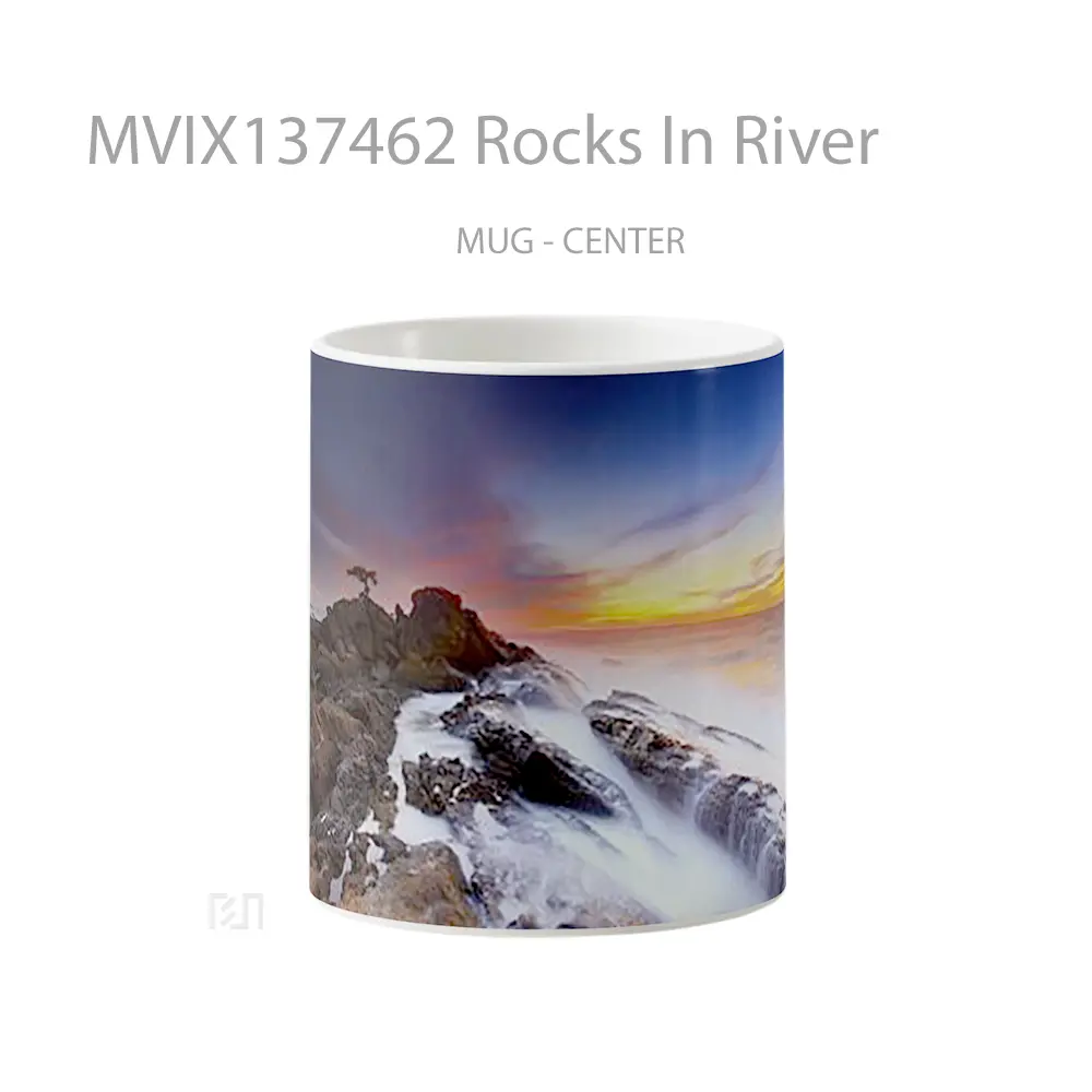 Mug Rocks In River Gelas Pemandangan Alam