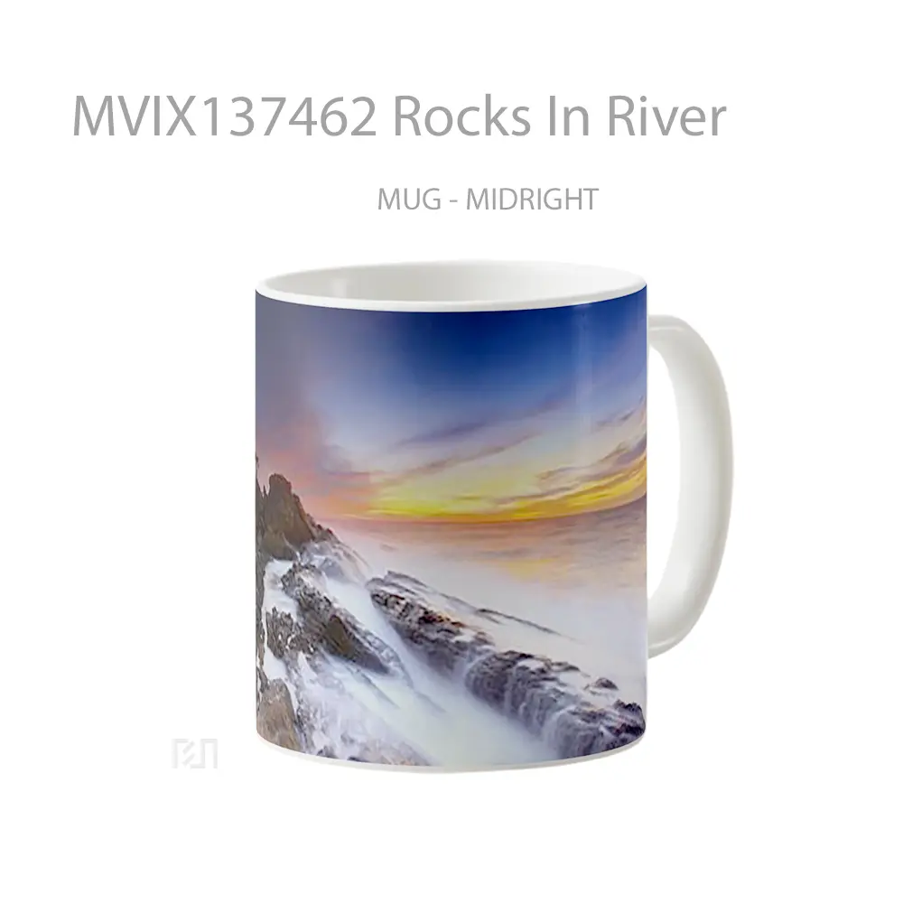 Mug Rocks In River Gelas Pemandangan Alam - All-side / Desain
