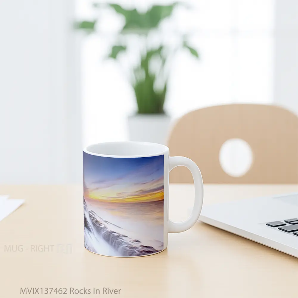 Mug Rocks In River Gelas Pemandangan Alam - All-side / Desain