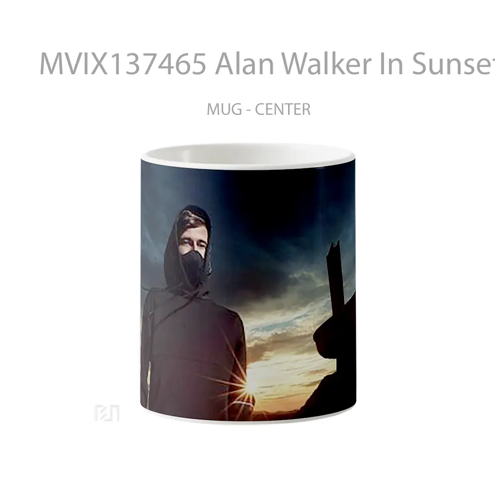 Mug Alan Walker In Sunset Landscape Gelas Pemandangan Alam