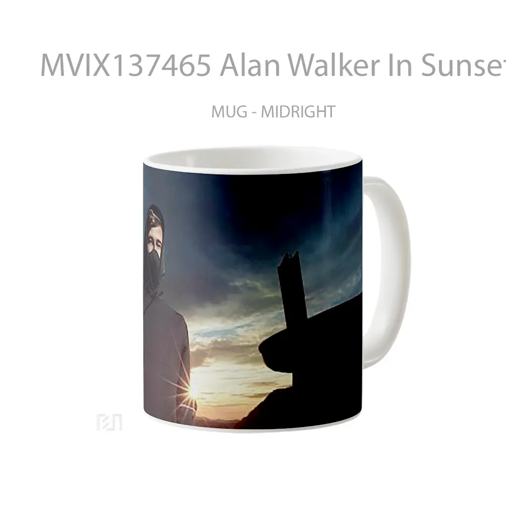 Mug Alan Walker In Sunset Landscape Gelas Pemandangan Alam - All-side / Desain