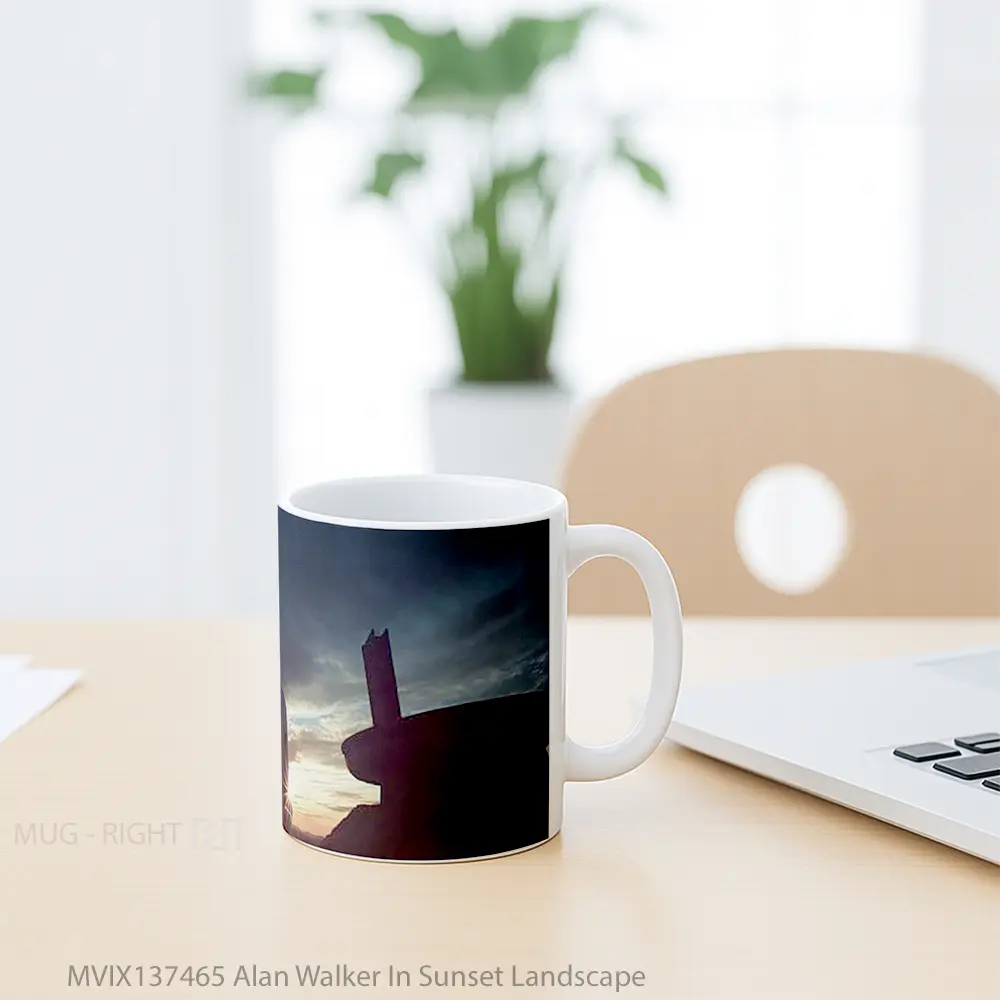 Mug Alan Walker In Sunset Landscape Gelas Pemandangan Alam - All-side / Desain