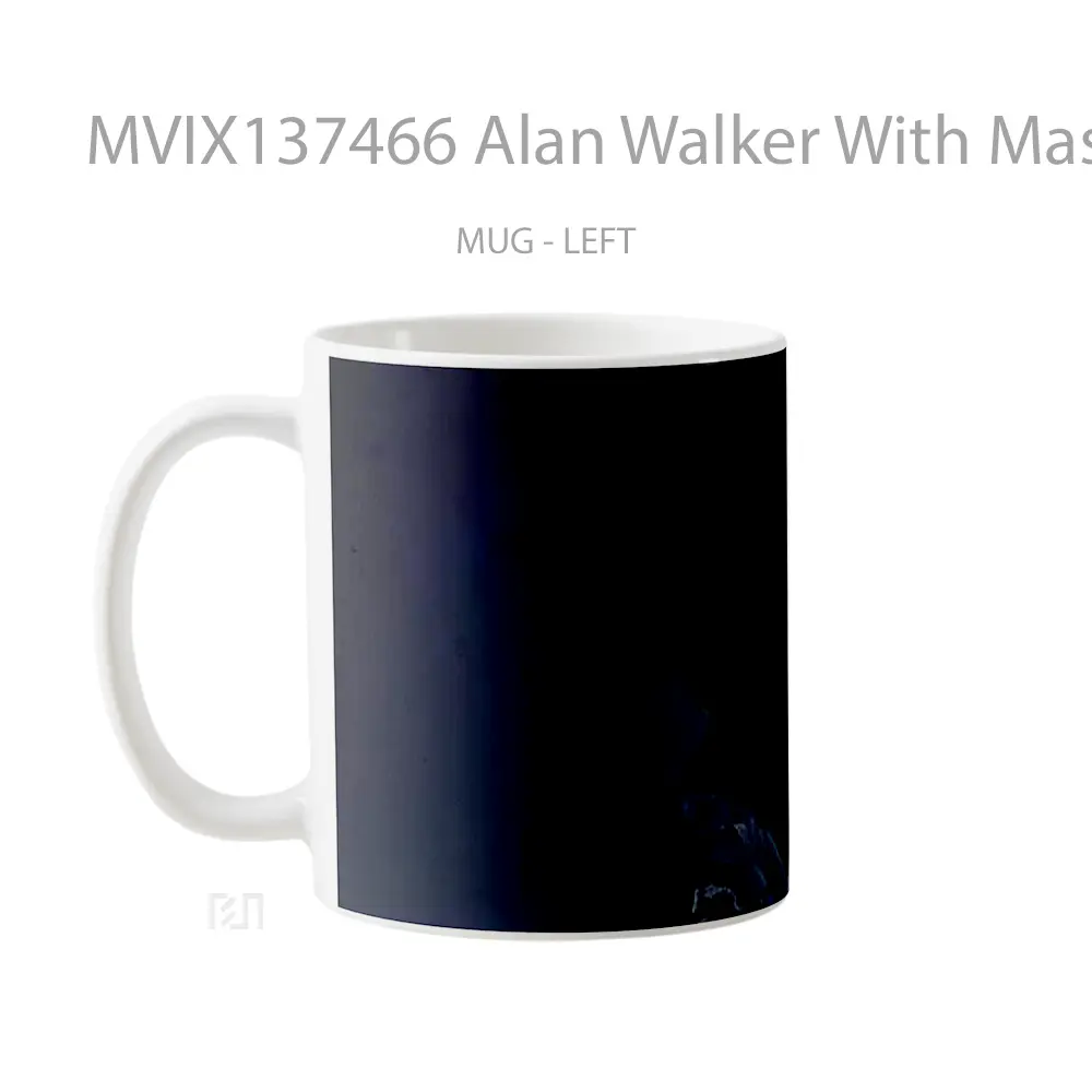 Mug Alan Walker With Mask Gelas Keramik Unik - All-side / Desain