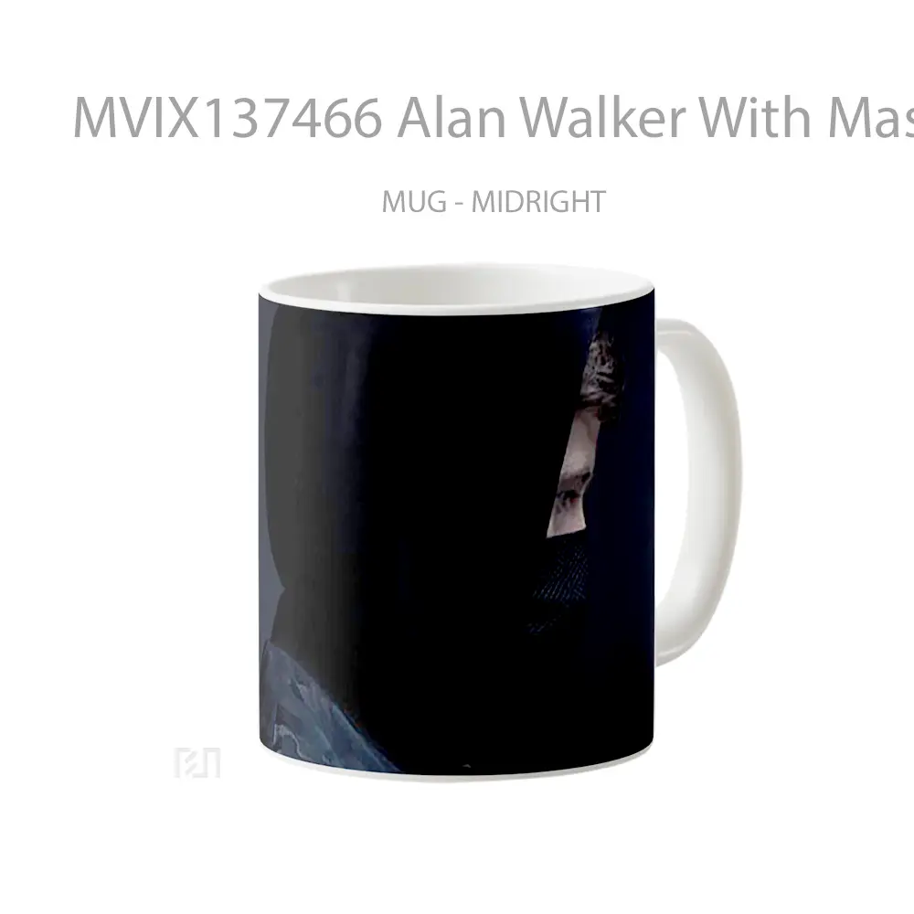 Mug Alan Walker With Mask Gelas Keramik Unik - All-side / Desain