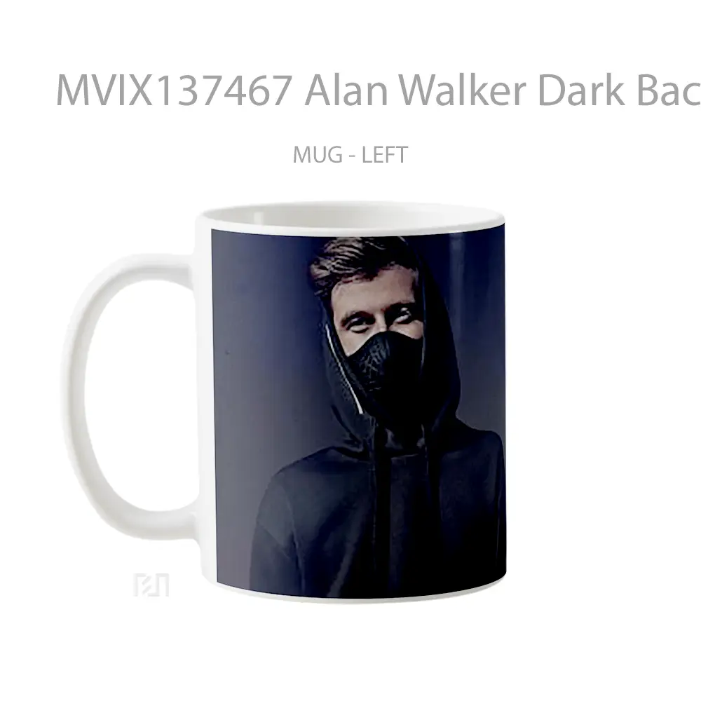Mug Alan Walker Dark Background Gelas Keramik Unik - All-side / Desain