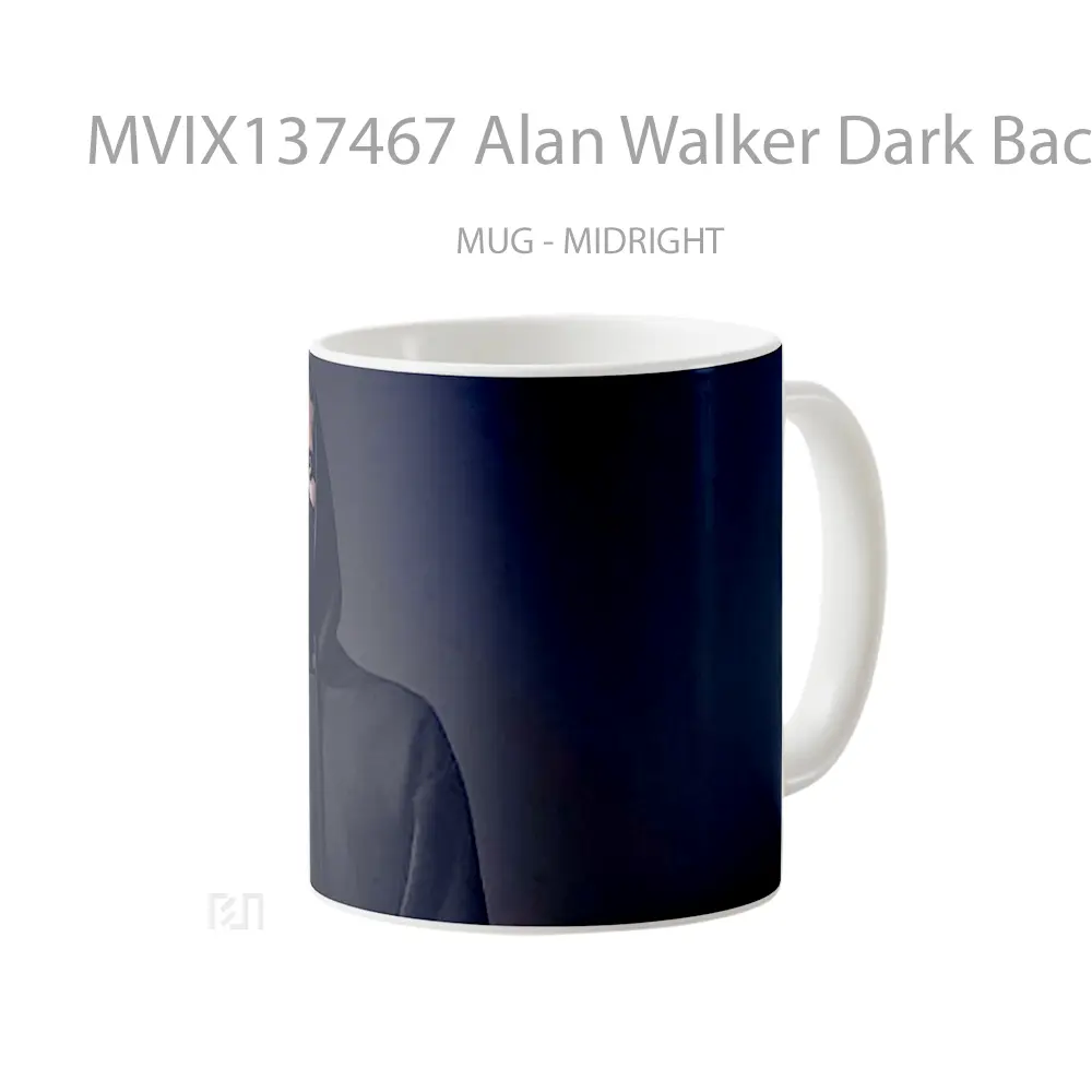 Mug Alan Walker Dark Background Gelas Keramik Unik - All-side / Desain