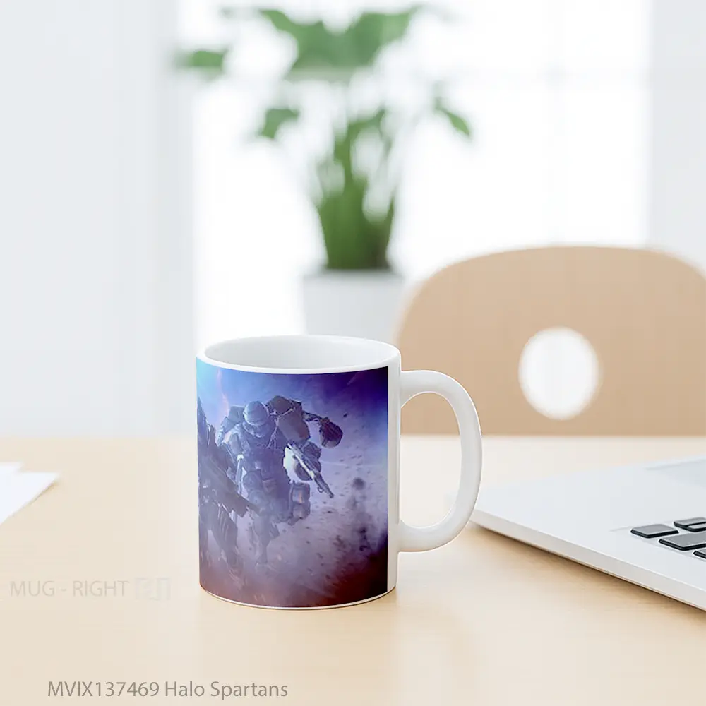 Mug Halo Spartans Cangkir Gamer - All-side / Desain