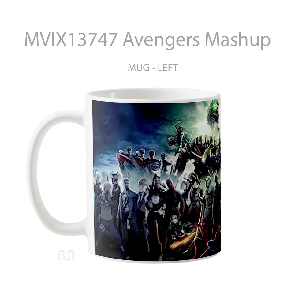 Mug Avengers Mashup Gelas Superhero - All-side / Desain