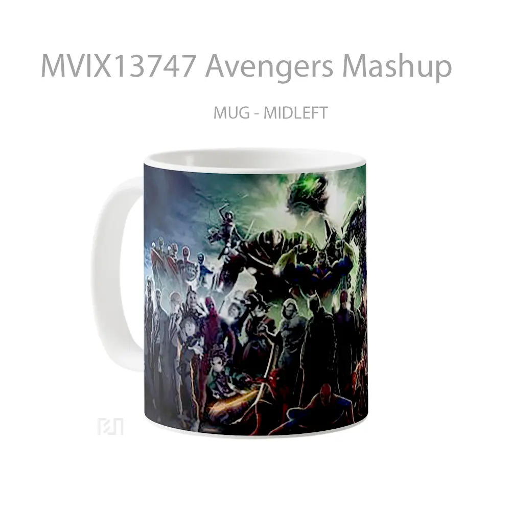 Mug Avengers Mashup Gelas Superhero - All-side / Desain