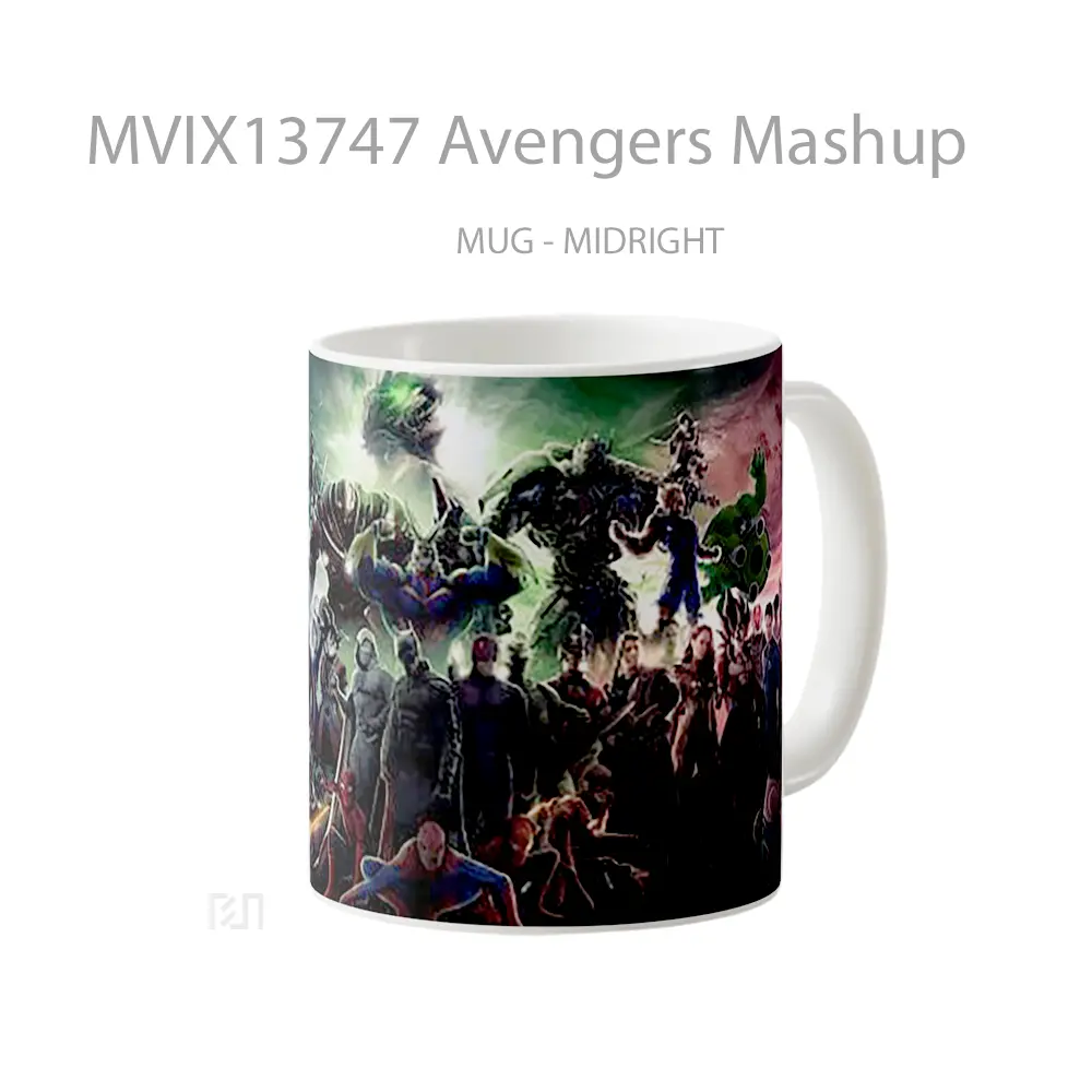 Mug Avengers Mashup Gelas Superhero - All-side / Desain