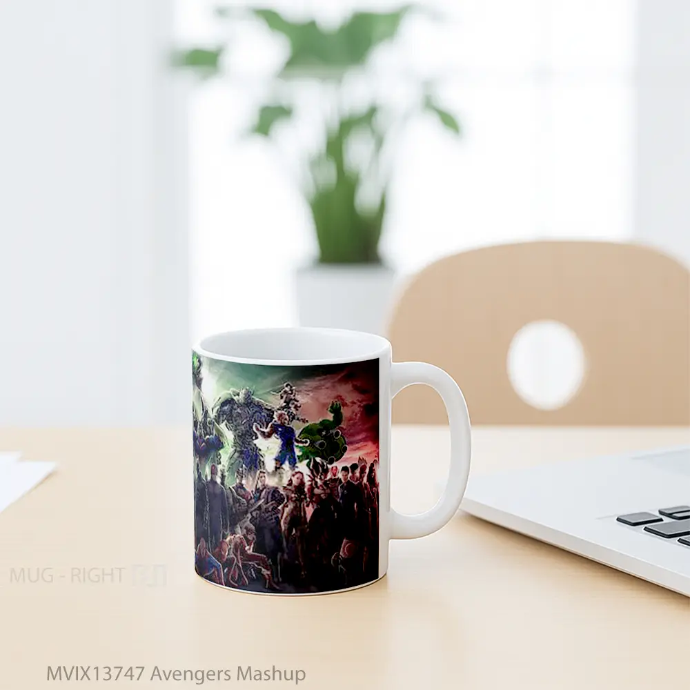 Mug Avengers Mashup Gelas Superhero - All-side / Desain