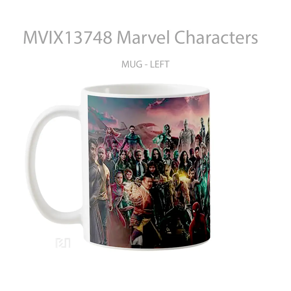 Mug Marvel Characters Gelas Superhero - All-side / Desain